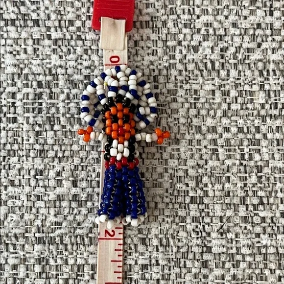 Native American Colorful Beaded Pendant - Picture 4 of 4